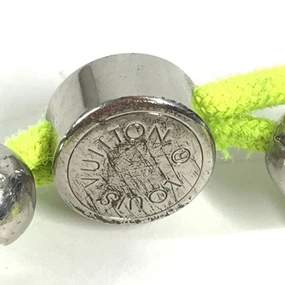 LOUIS VUITTON M00510 Bracelet Monogram Beaded Bangle Metal yellow - Picture 10 of 11